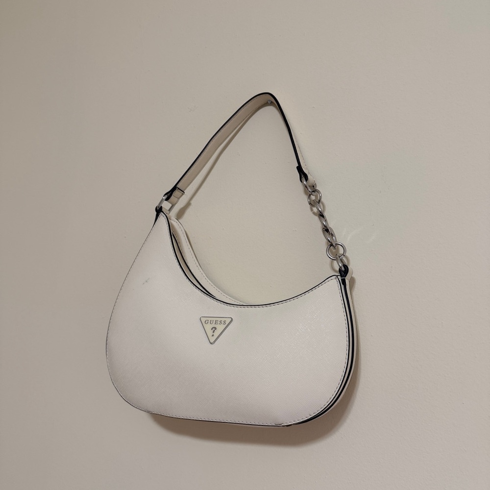Guess Elegant Cream Shoulder Bag